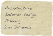 Architecture
Interior Design
Planning
Due Diligence
